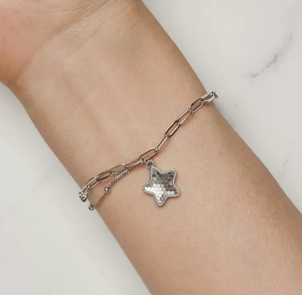 Platinum Star Bracelet