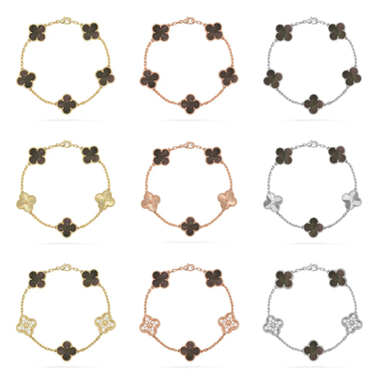 [Renovia Jewelry] CLOVER 5 MOTIF GRAY MOP BRACELET COLLECTION