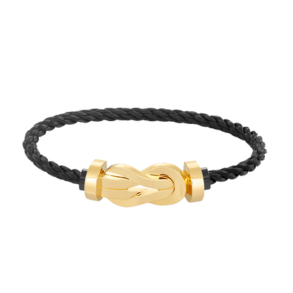 [Renovia Jewelry]CHANCE LARGE 8 FIGURE BUCKLE NO DIAMOND BRACELET GOLD