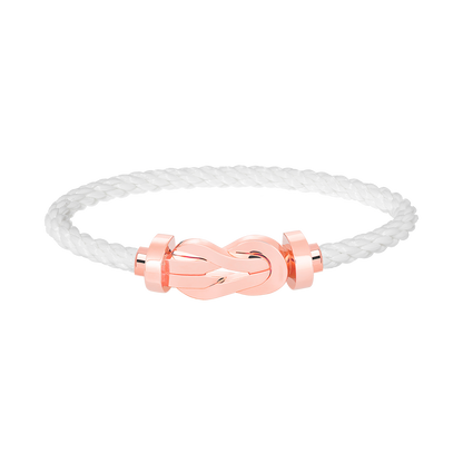 [Renovia Jewelry]CHANCE LARGE 8 FIGURE BUCKLE NO DIAMOND BRACELET ROSE GOLD