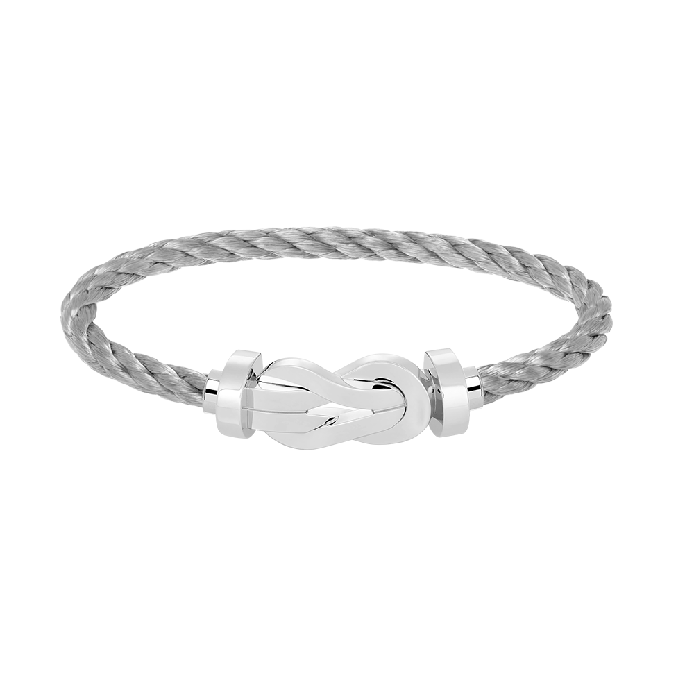 [Renovia Jewelry]CHANCE LARGE 8 FIGURE BUCKLE NO DIAMOND BRACELET SILVER