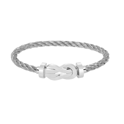 [Renovia Jewelry]CHANCE LARGE 8 FIGURE BUCKLE NO DIAMOND BRACELET SILVER