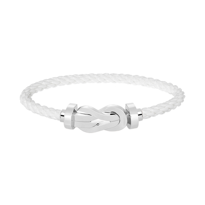 [Renovia Jewelry]CHANCE LARGE 8 FIGURE BUCKLE NO DIAMOND BRACELET SILVER