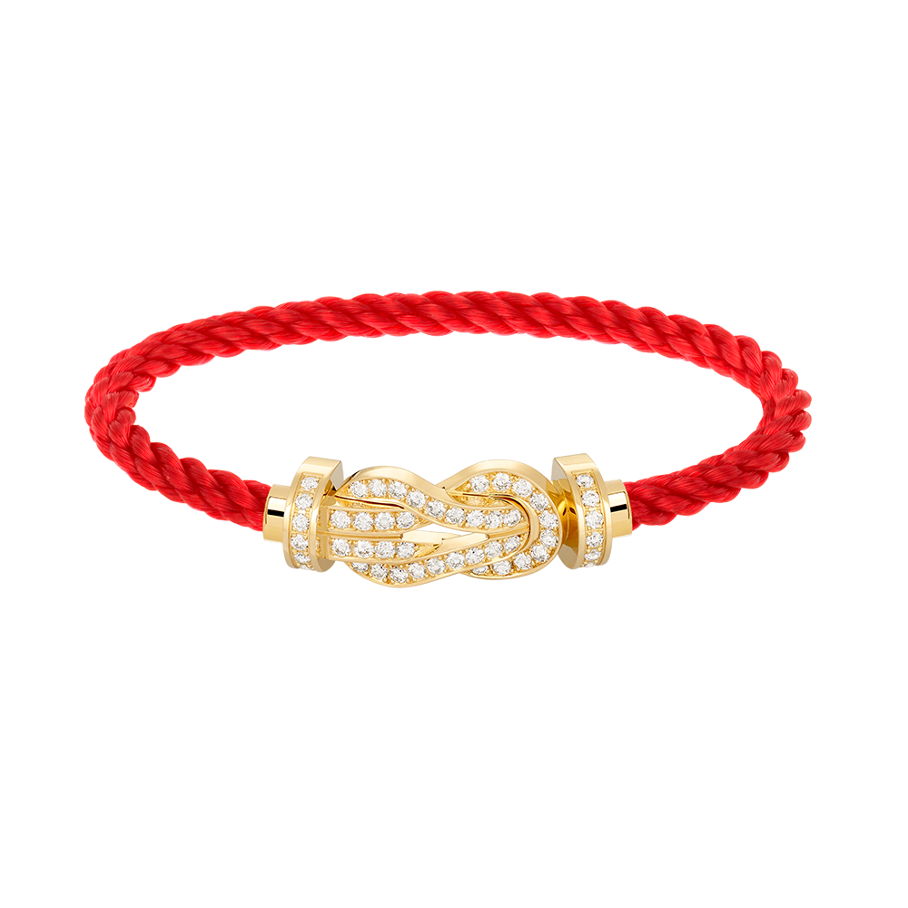 [Renovia Jewelry]CHANCE LARGE 8 FIGURE BUCKLE FULLDIAMOND BRACELET GOLD
