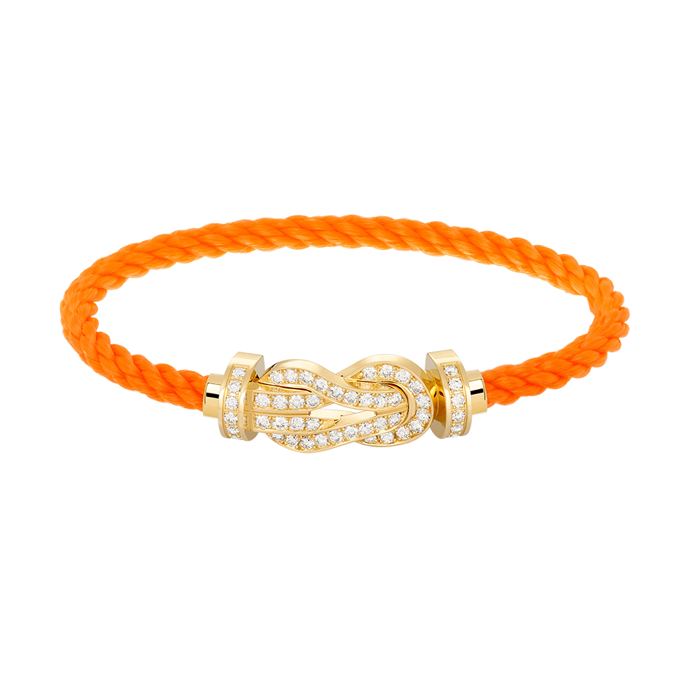 [Renovia Jewelry]CHANCE LARGE 8 FIGURE BUCKLE FULLDIAMOND BRACELET GOLD
