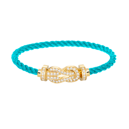 [Renovia Jewelry]CHANCE LARGE 8 FIGURE BUCKLE FULLDIAMOND BRACELET GOLD