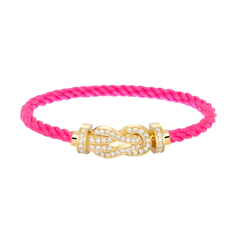 [Renovia Jewelry]CHANCE LARGE 8 FIGURE BUCKLE FULLDIAMOND BRACELET GOLD