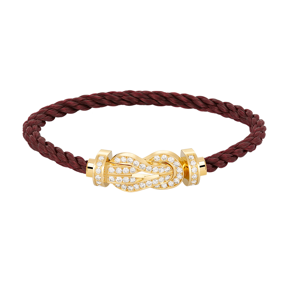 [Renovia Jewelry]CHANCE LARGE 8 FIGURE BUCKLE FULLDIAMOND BRACELET GOLD