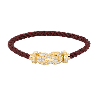 [Renovia Jewelry]CHANCE LARGE 8 FIGURE BUCKLE FULLDIAMOND BRACELET GOLD