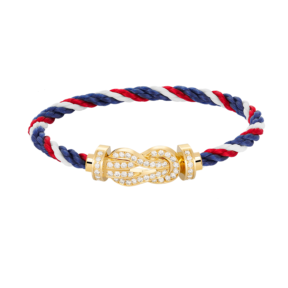 [Renovia Jewelry]CHANCE LARGE 8 FIGURE BUCKLE FULLDIAMOND BRACELET GOLD
