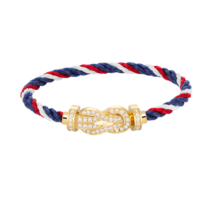 [Renovia Jewelry]CHANCE LARGE 8 FIGURE BUCKLE FULLDIAMOND BRACELET GOLD