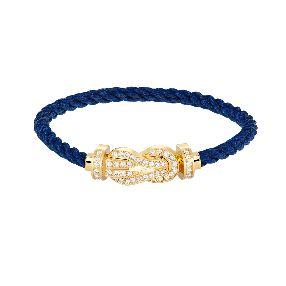 [Renovia Jewelry]CHANCE LARGE 8 FIGURE BUCKLE FULLDIAMOND BRACELET GOLD