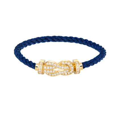 [Renovia Jewelry]CHANCE LARGE 8 FIGURE BUCKLE FULLDIAMOND BRACELET GOLD