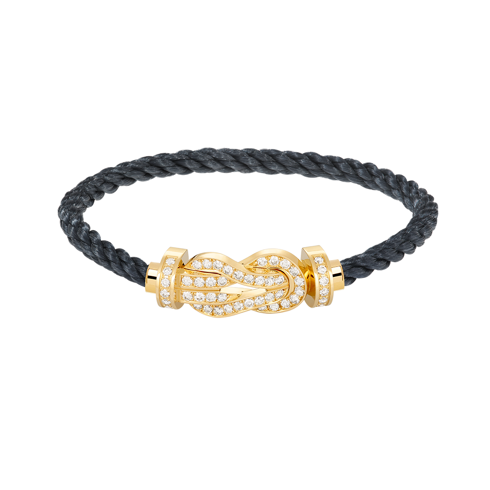 [Renovia Jewelry]CHANCE LARGE 8 FIGURE BUCKLE FULLDIAMOND BRACELET GOLD