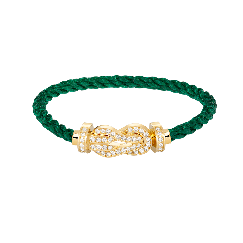 [Renovia Jewelry]CHANCE LARGE 8 FIGURE BUCKLE FULLDIAMOND BRACELET GOLD