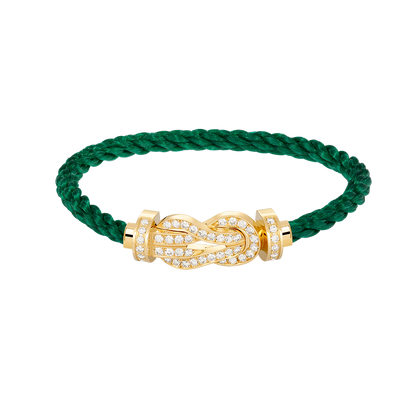 [Renovia Jewelry]CHANCE LARGE 8 FIGURE BUCKLE FULLDIAMOND BRACELET GOLD