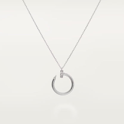 [Renovia Jewelry]JUSTE NECKLACE HALF DIAMOND