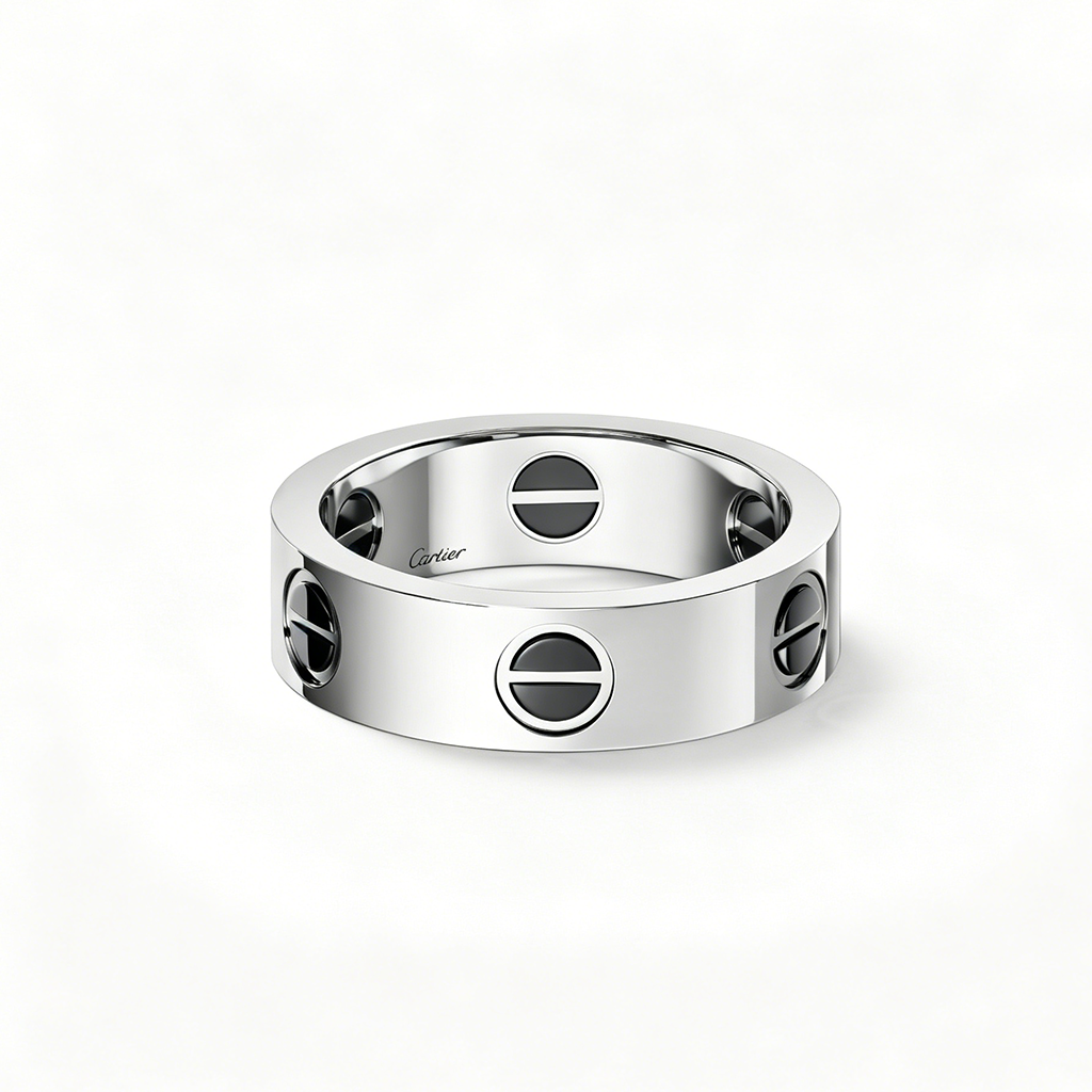 [Renovia Jewelry]LOVE RING 5.5MM NO DIAMONDS  CERAMIC