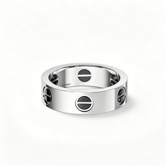 [Renovia Jewelry]LOVE RING 5.5MM NO DIAMONDS  CERAMIC