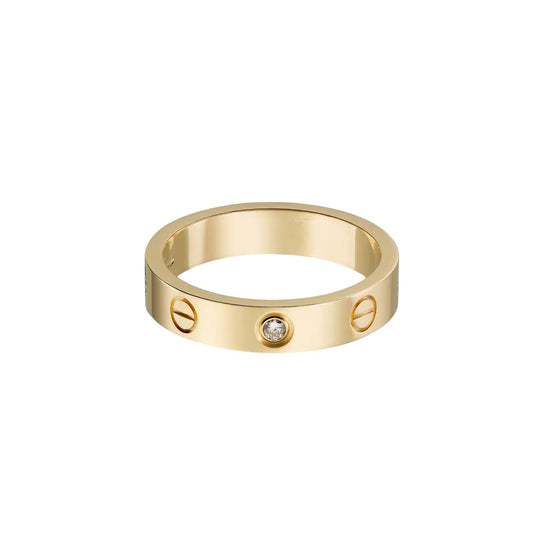 [Renovia Jewelry]LOVE 4MM 1 DIAMOND RING