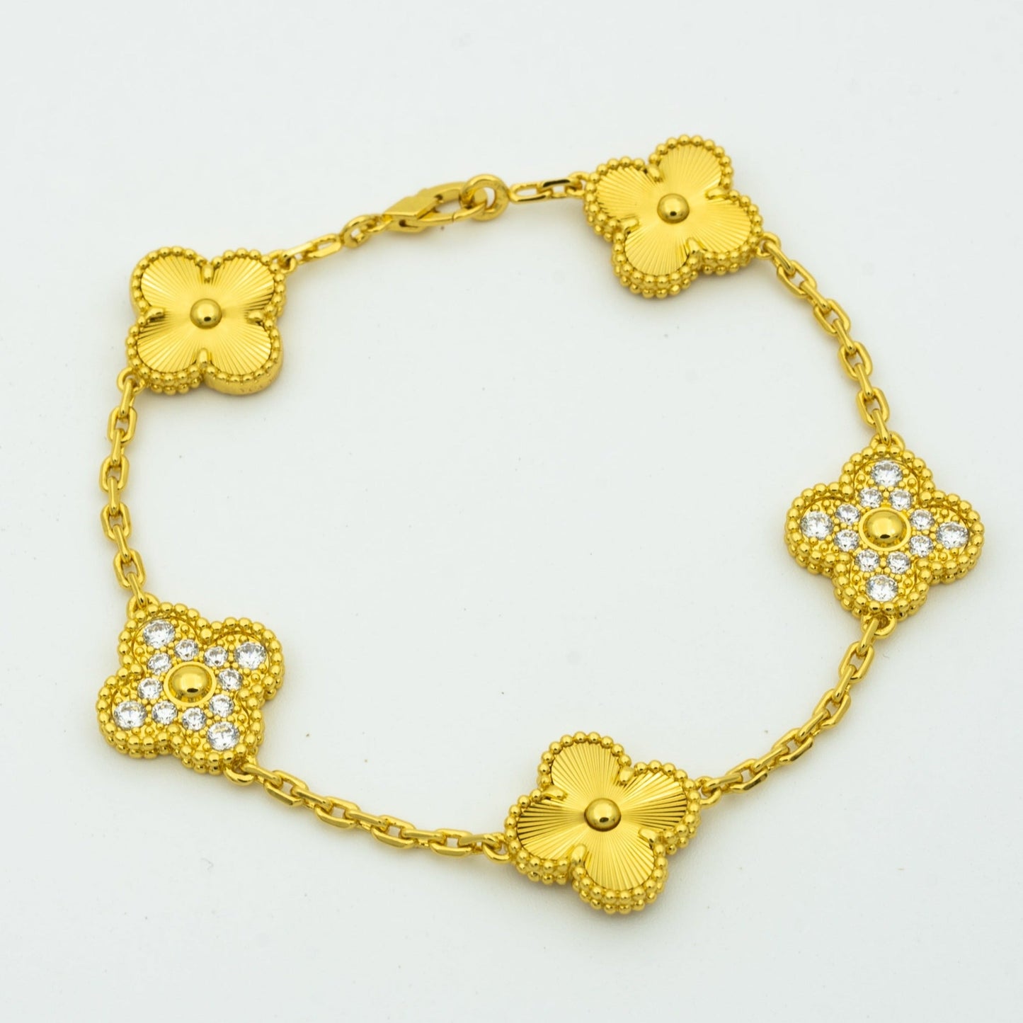 [Renovia Jewelry] CLOVER 5 MOTIF LASER BRACELET COLLECTION