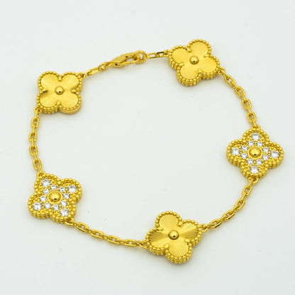 [Renovia Jewelry] CLOVER 5 MOTIF LASER BRACELET COLLECTION