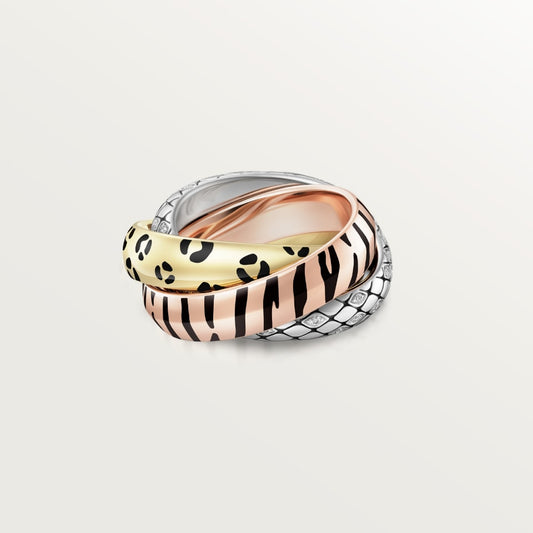 [Renovia Jewelry]TRINITY  RING LEOPARD PRINT