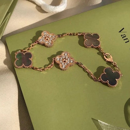 [Renovia Jewelry] CLOVER 5 MOTIF GRAY MOP BRACELET COLLECTION