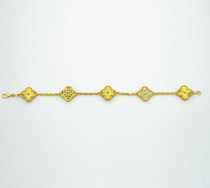 [Renovia Jewelry] CLOVER 5 MOTIF LASER BRACELET COLLECTION