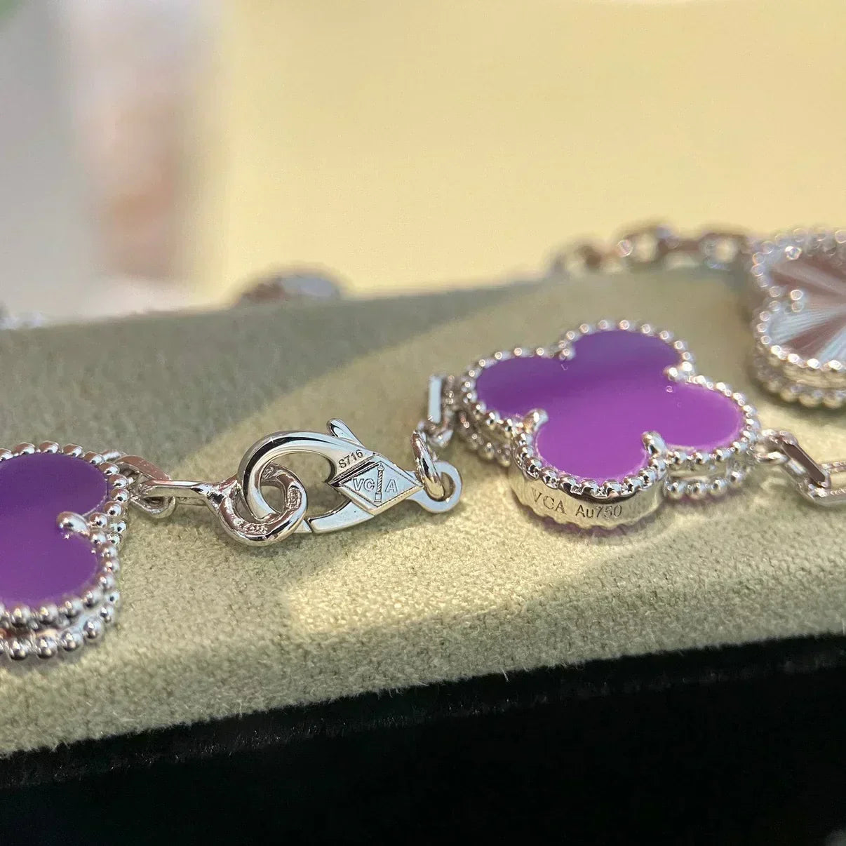 [Renovia Jewelry] CLOVER 5 MOTIF VIOLET BRACELET COLLECTION