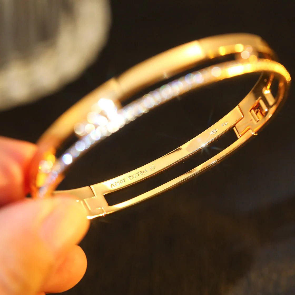 [Renovia Jewelry]Move Romane Diamond Bangle Bracelet