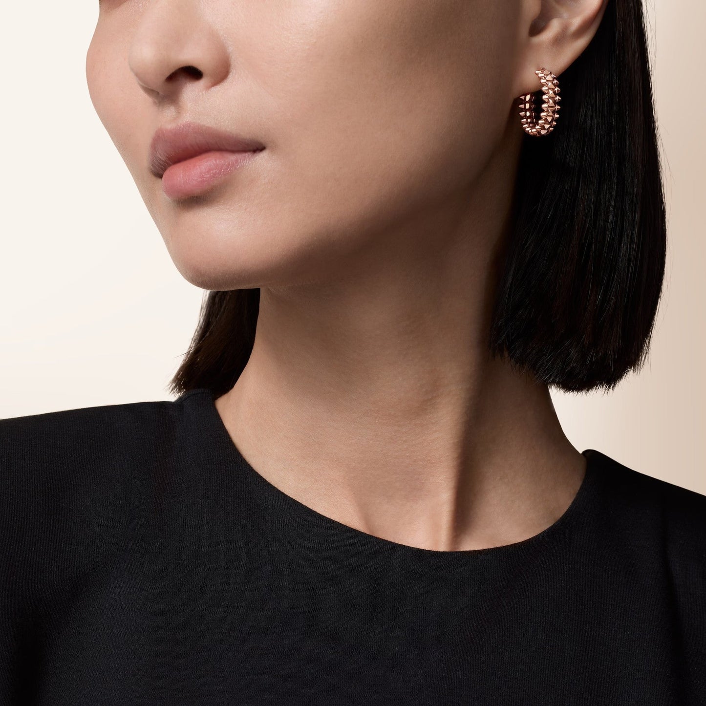 [Renovia Jewelry]CLASH SMALL HOOP EARRINGS