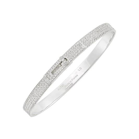 [Renovia Jewelry]HM KELLY BRACELET IN SILVER AND FULL PAVE DIAMOND