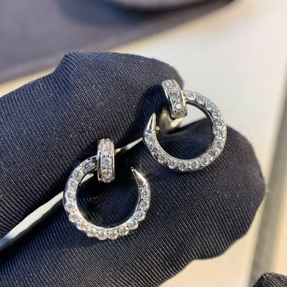 [Renovia Jewelry]JUSTE EARRINGS SILVER DIAMONDS