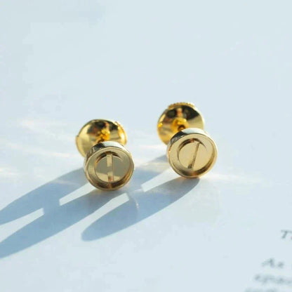 [Renovia Jewelry]LOVE EARRINGS GOLD 10MM