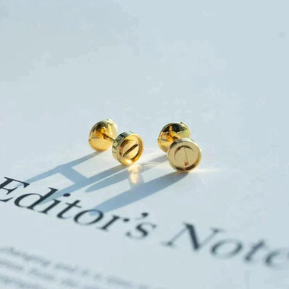 [Renovia Jewelry]LOVE EARRINGS GOLD 10MM