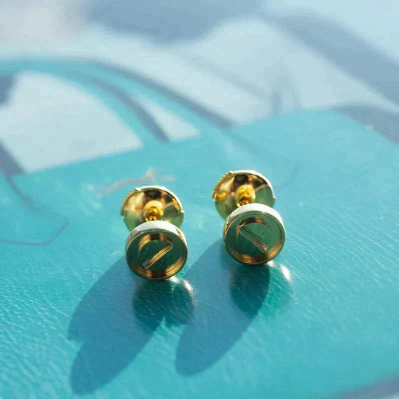 [Renovia Jewelry]LOVE EARRINGS GOLD 10MM
