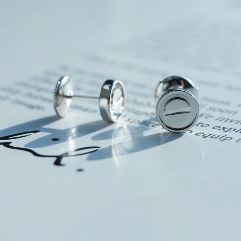 [Renovia Jewelry]LOVE EARRINGS SILVER 10MM
