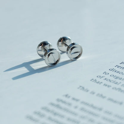 [Renovia Jewelry]LOVE EARRINGS SILVER 10MM