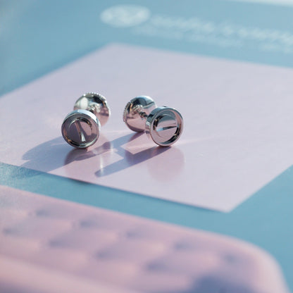 [Renovia Jewelry]LOVE EARRINGS SILVER 10MM