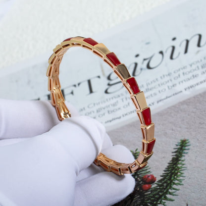 [Renovia Jewelry]SERPENTI BRACELET PINK GOLD RUBELLITE