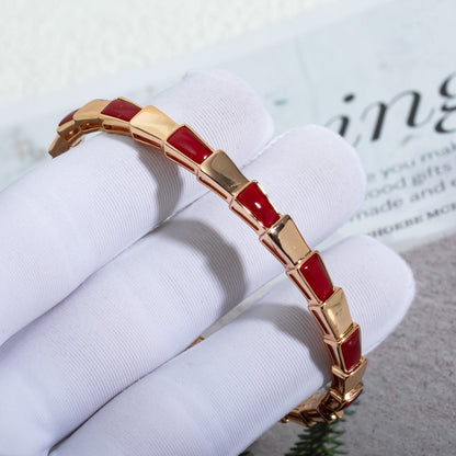 [Renovia Jewelry]SERPENTI BRACELET PINK GOLD RUBELLITE