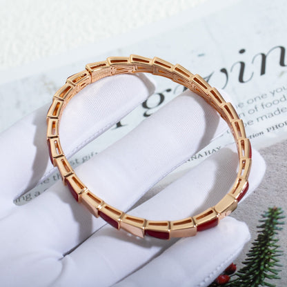 [Renovia Jewelry]SERPENTI BRACELET PINK GOLD RUBELLITE