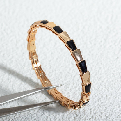 [Renovia Jewelry]SERPENTI BRACELET PINK GOLD ONYX