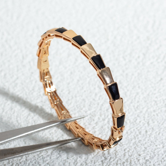 [Renovia Jewelry]SERPENTI BRACELET PINK GOLD ONYX