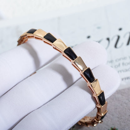 [Renovia Jewelry]SERPENTI BRACELET PINK GOLD ONYX