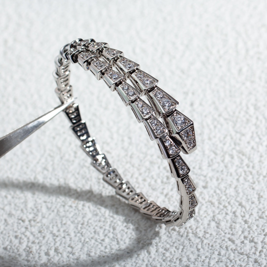 [Renovia Jewelry]SERPENTI BRACELET 6MM SILVER DIAMOND