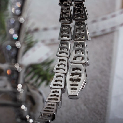 [Renovia Jewelry]SERPENTI BRACELET 6MM SILVER DIAMOND