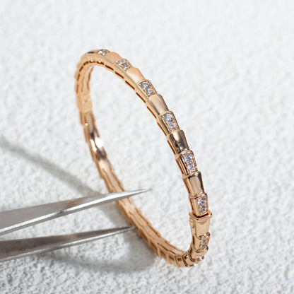 [Renovia Jewelry]SERPENTI BRACELET PINK GOLD DIAMOND