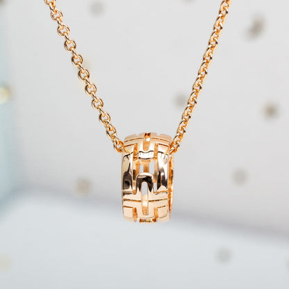 [Renovia Jewelry]PARENTESI NECKLACE PINK GOLD